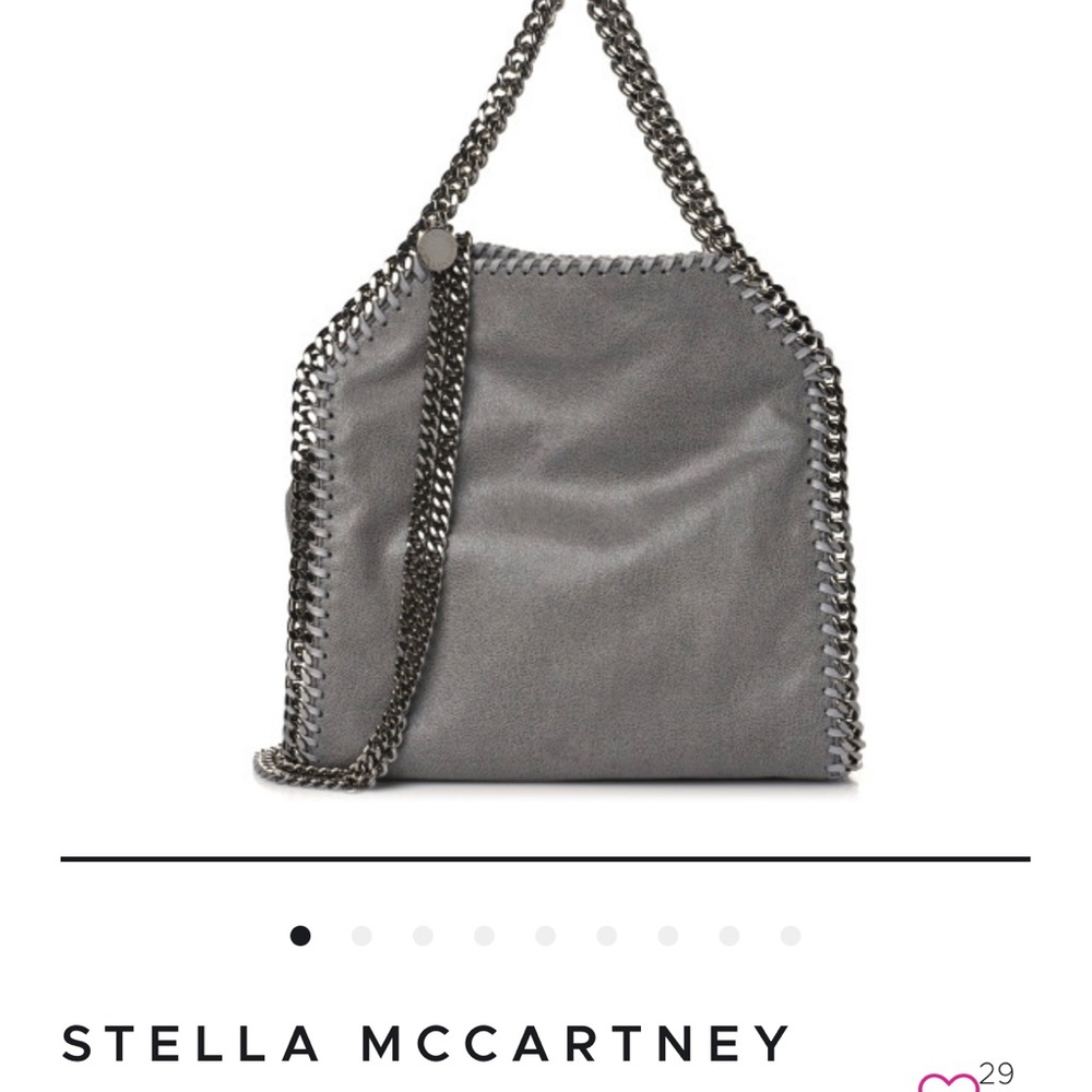 Stella McCartney designer bag. Falabella Two chain Grey Bag.